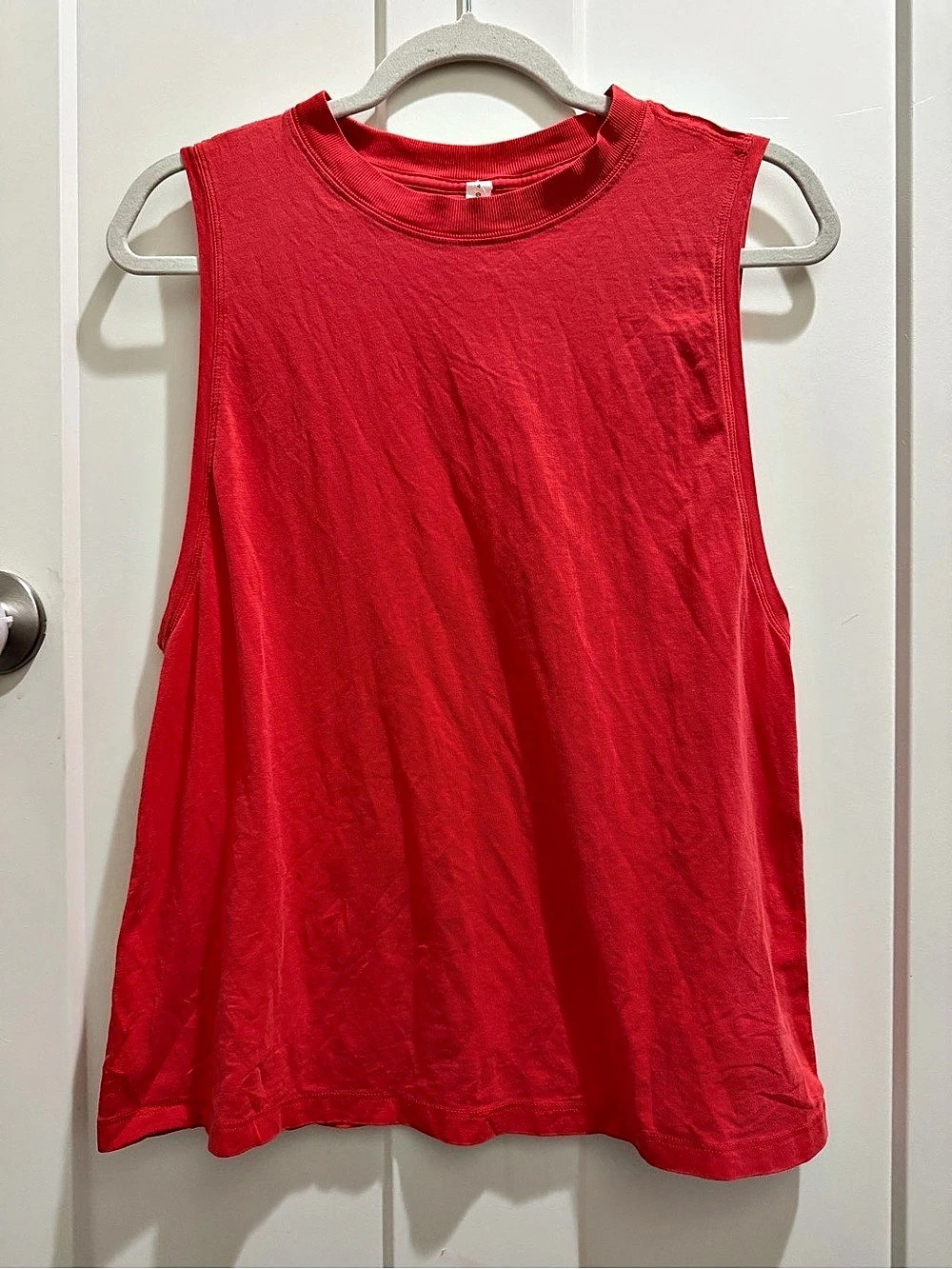 lululemon Red Pima Cotton Muscle Tank — Size 4 ❤️